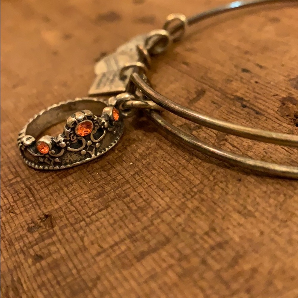 Alex and Ani crown bracelet.